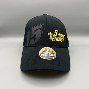 Clint Bowyer Hat Black #15 2013 Pit Cap 5 Hour Energy Nascar Chase Authentics
